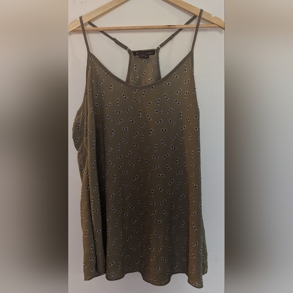Light Weight Summer Funky Print Camisole Tank Top Size 14 L XL - Picture 1 of 6